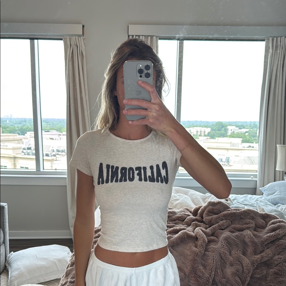 Princess Polly White Fitted Crop T-Shirt